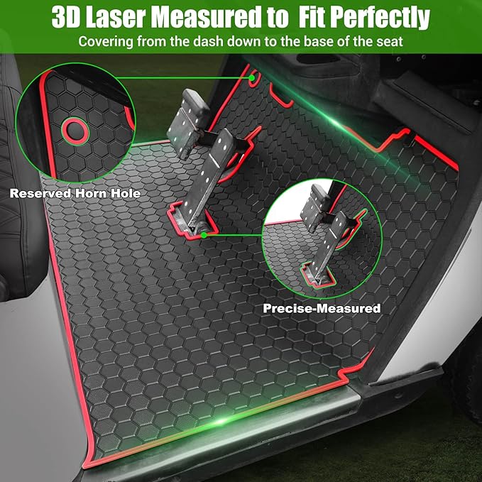 EZGO TXT Golf Cart Full Coverage Floor Liner Mat, fits EZGO TXT, Express S4