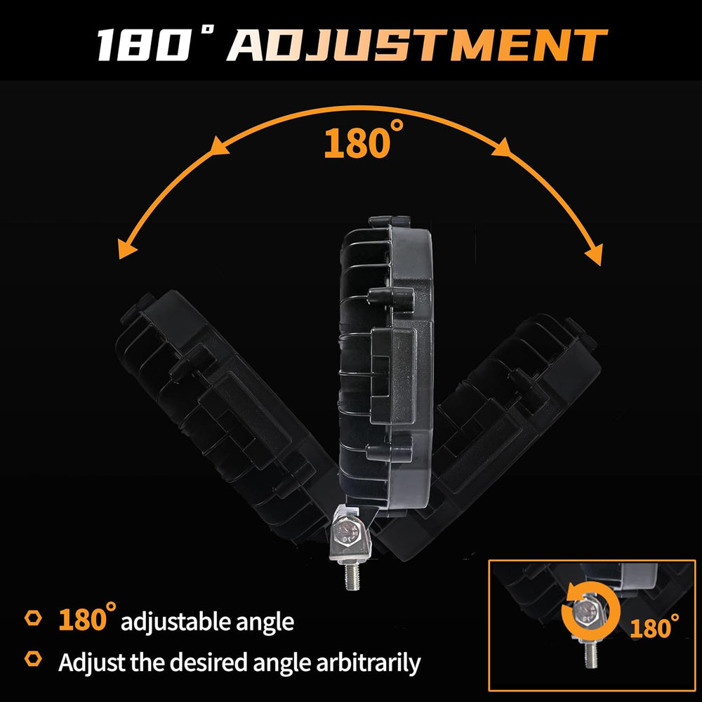 LED Off Road Lights pods 7 Inch 15000Lumen Bumper Round LED Light Bar 201W 12...