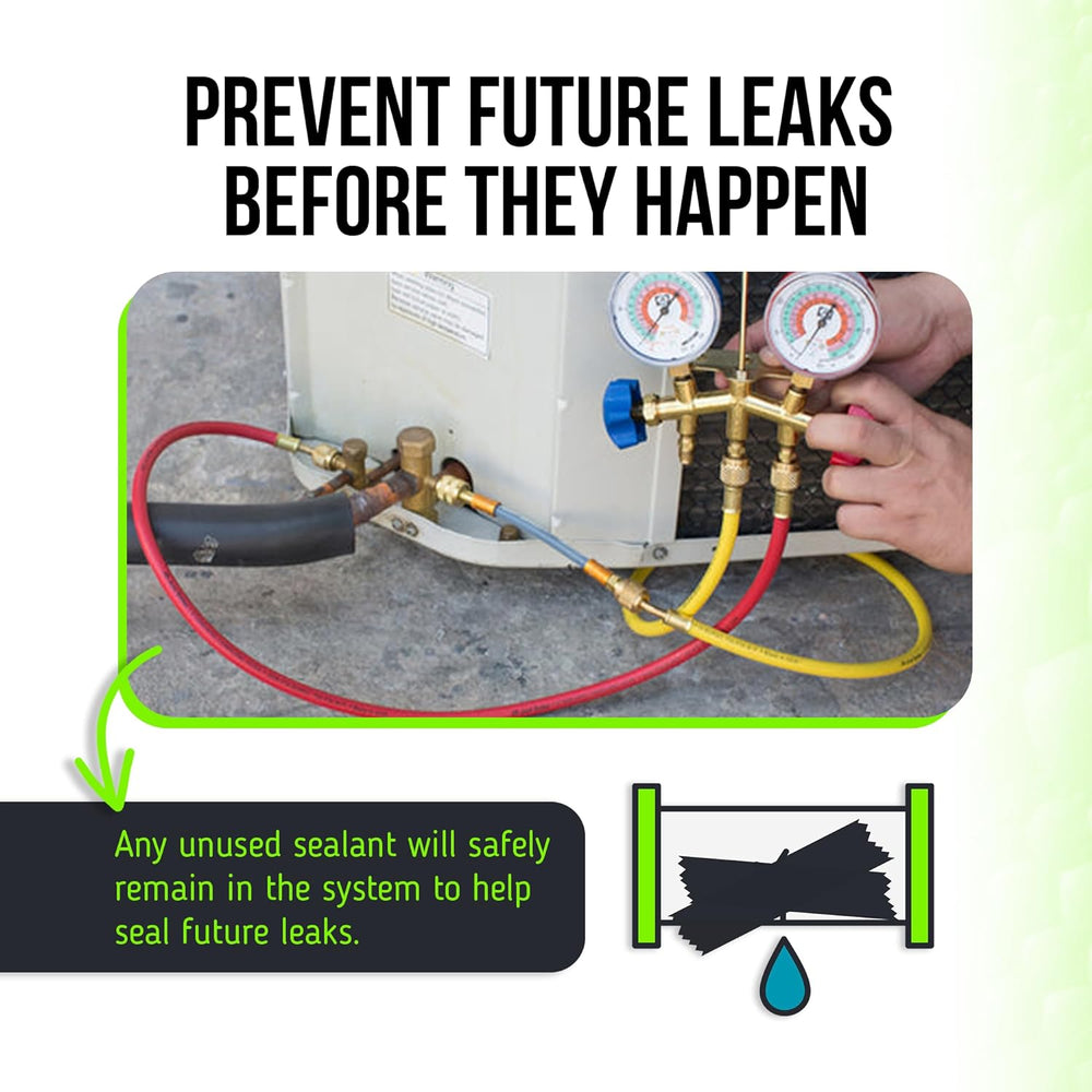 Leak Saver Direct Inject UV - Refrigerant Leak Sealer with Added UV Dye to De...