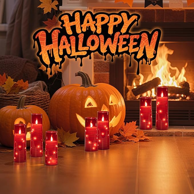 Raycare Flameless Candle with Remote Timer – 9 Flickering Acrylic Battery Ope...