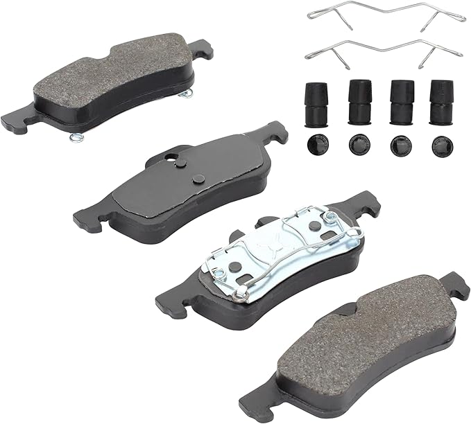 Premium Semi-Metallic Rear Brake Pads Compatible