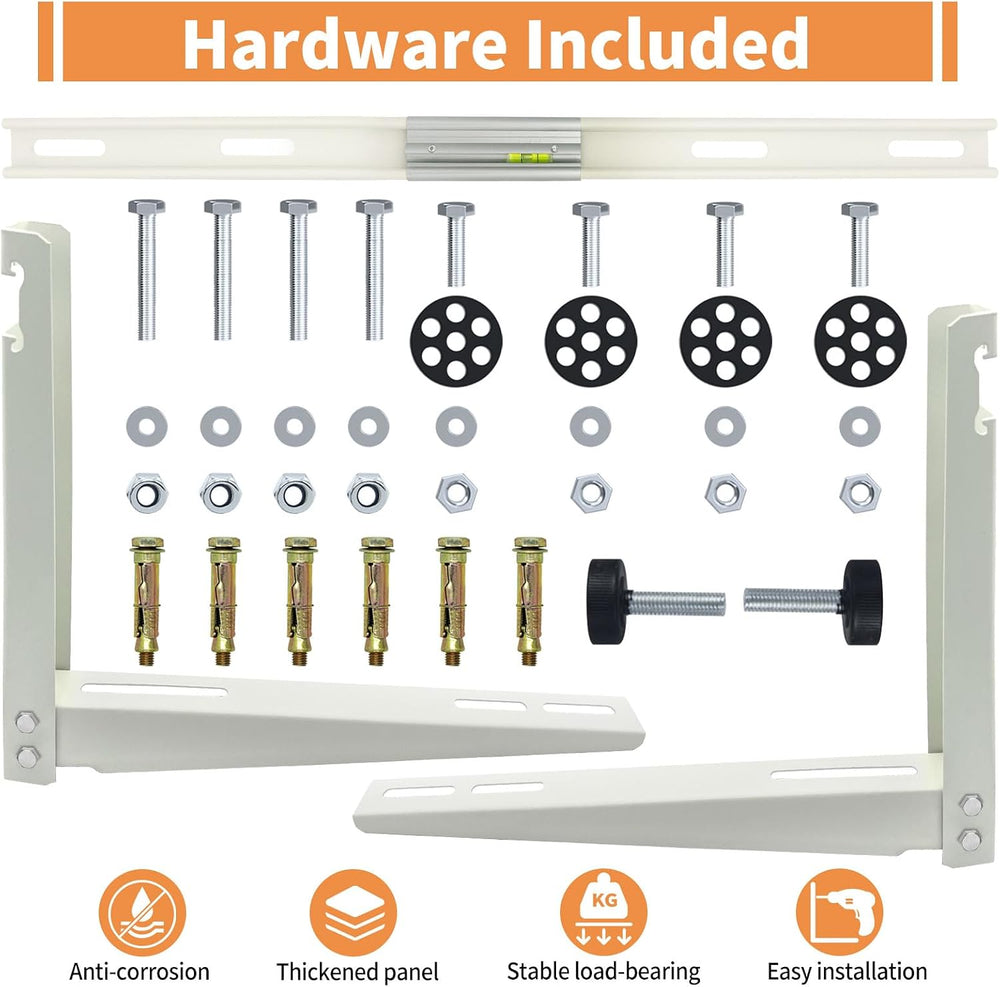 Mini Split Air Conditioner Bracket, Outdoor Wall Mounting Bracket for Ductles...