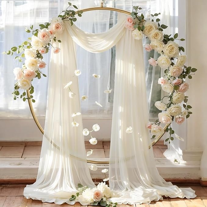 MDS Halloween Chiffon Draping Fabric - 2 Panel, 30" Wide x 30ft Long - S...