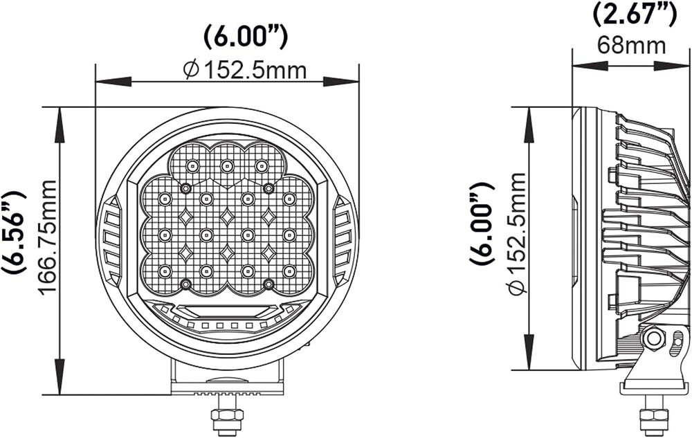 Hella ValueFit 500 LED Series - LED Driving Lamp Kit – Universal Off-Road Lig...