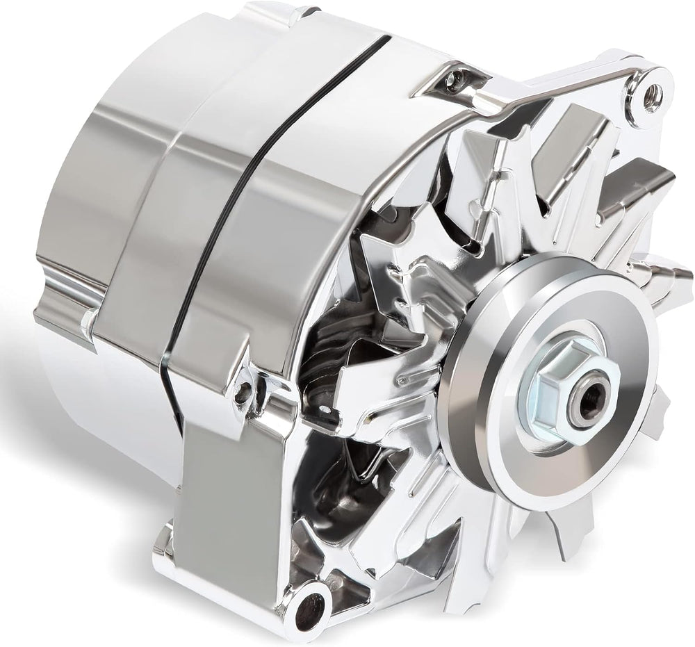 ROADFAR Alternator High Output 100 AMP Chrome 1 Wire Self