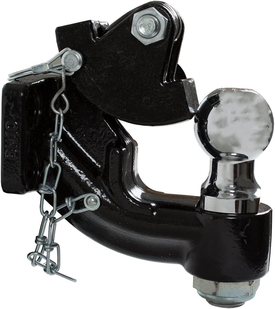 Buyers Products 10052 10 Ton Combination Hitch with 2 Inch Ball, Black