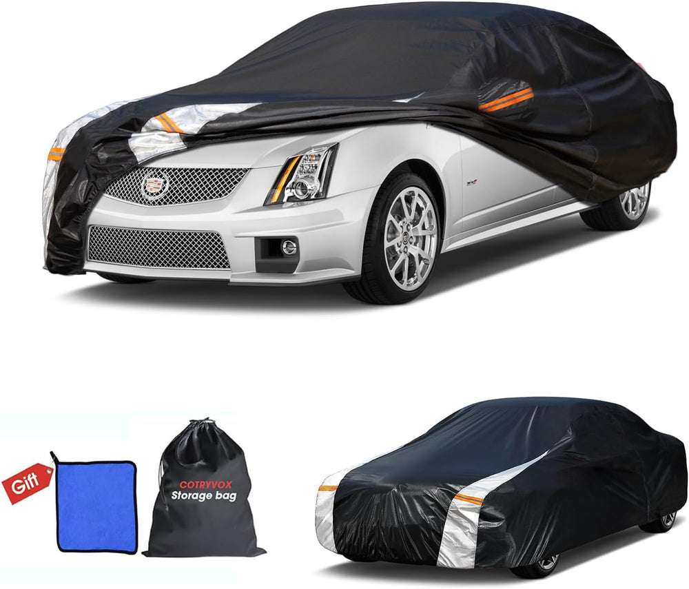 Cadillac CTS Car Cover 100% Waterproof All Weather, Gift