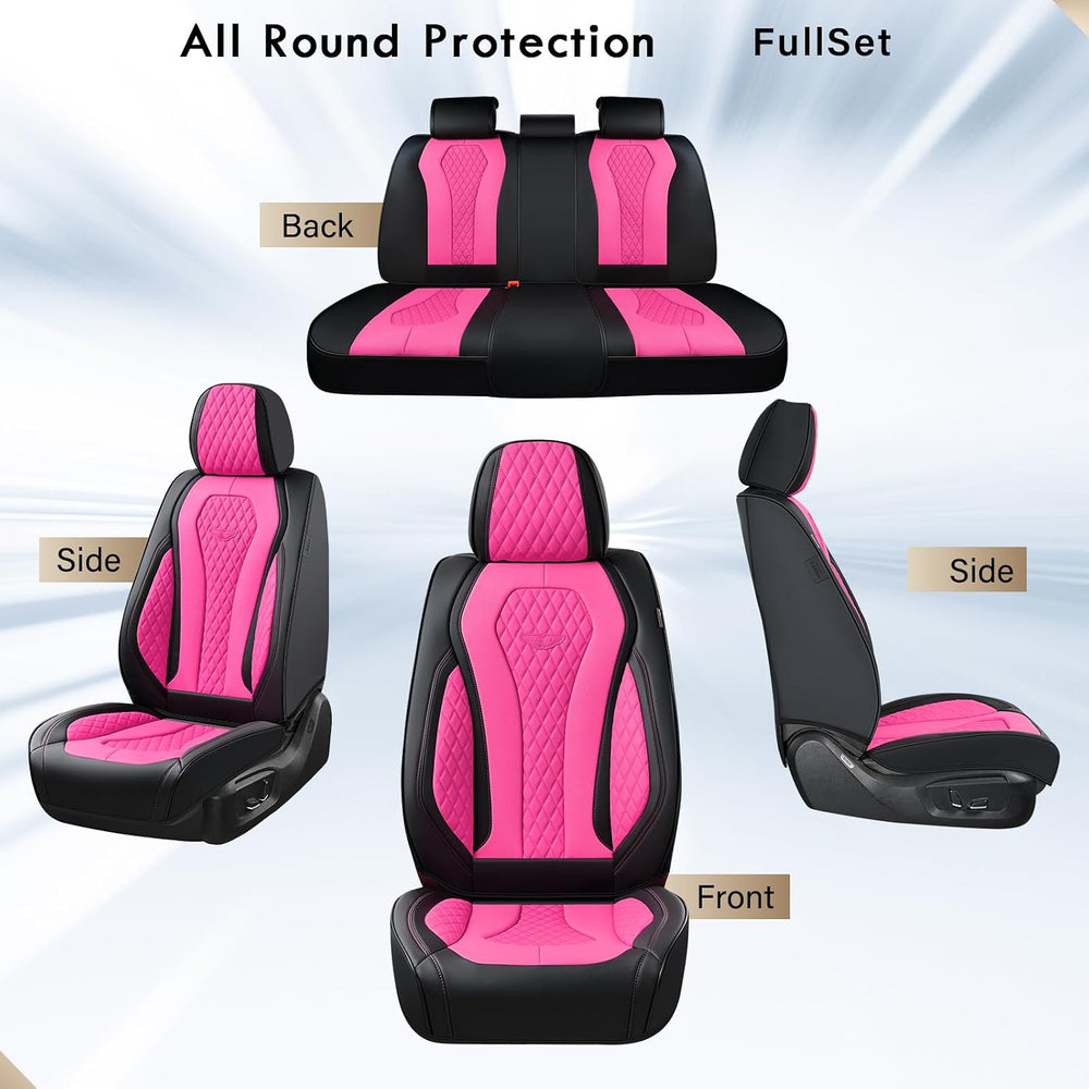 Coverado Auto Seat Covers, Car Seat Covers Full Set, Rose Car Seat Cover, Dri...