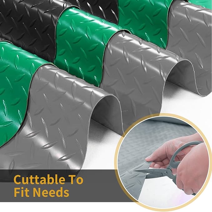 Premium Garage Floor Mat, Commercial Grade Heavy Duty Parking Mat (2Rolls)