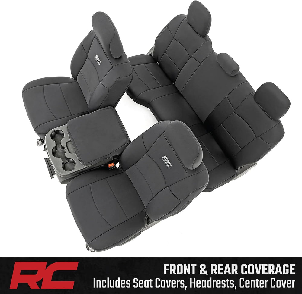 Rough Country Neoprene Seat Covers for Dodge Ram (2019-2024) - UV & Water...