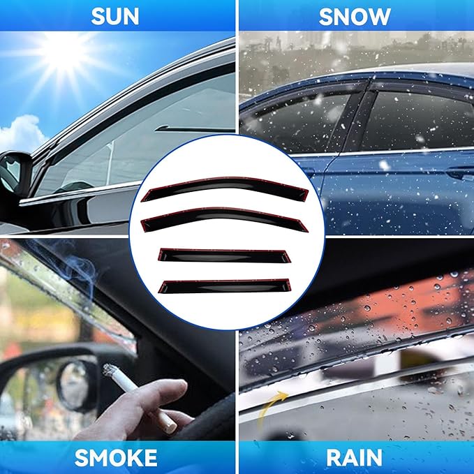 4pcs Window Visors Compatible