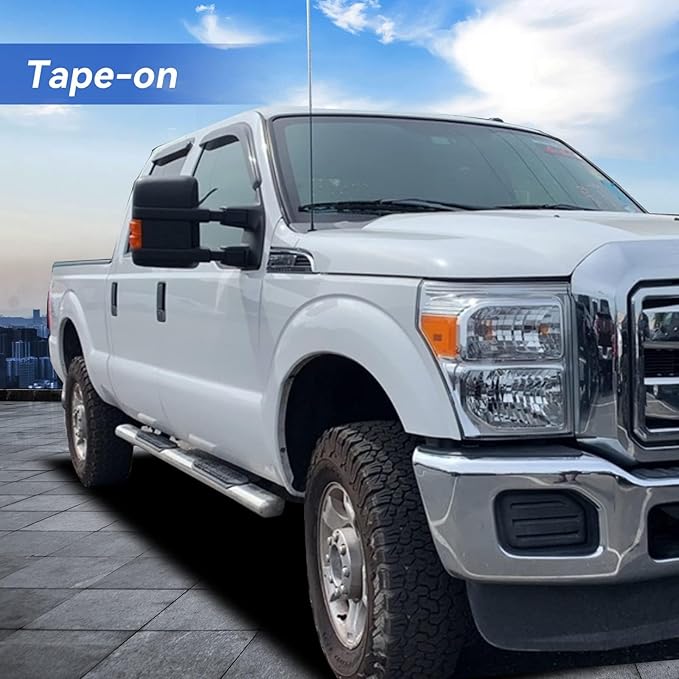 Window Visors Rain Guards for 1999-2016 Ford F250 F350 F450 F550 Super Duty