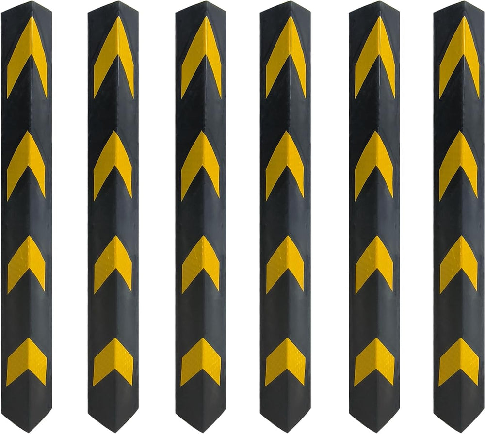 27" Rubber Garage Wall Protector Corner Guard (6 Pack)
