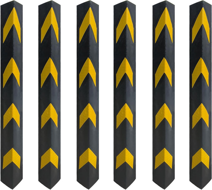 27" Rubber Garage Wall Protector Corner Guard (6 Pack)