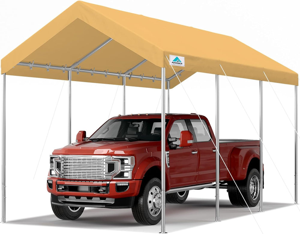 ADVANCE OUTDOOR 10x20 ft Heavy Duty Carport Potable Car Canopy Garage Party T...
