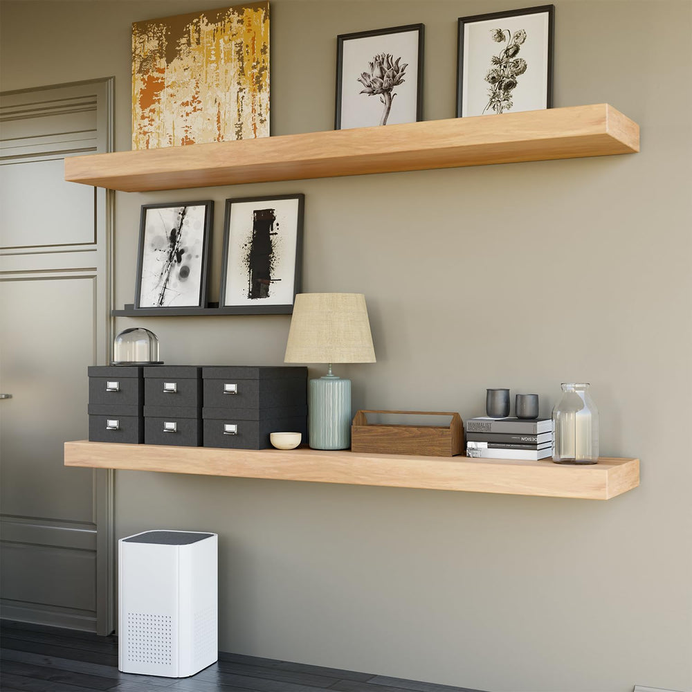 BATODA Hidden Shelf Brackets for Floating Shelves, 32", Steel, Pack of 2