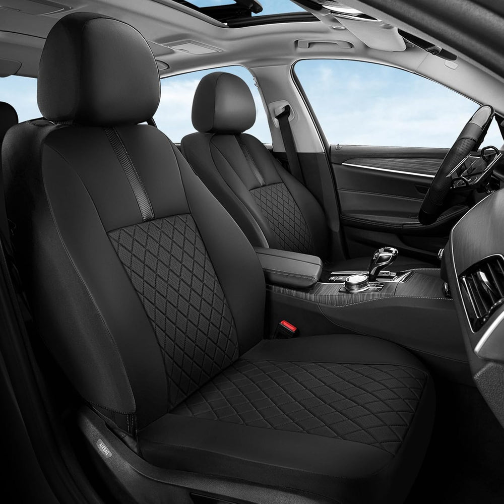 Coverado Car Seat Covers Full Set, Automotive Leather Seat Covers for Car,Uni...