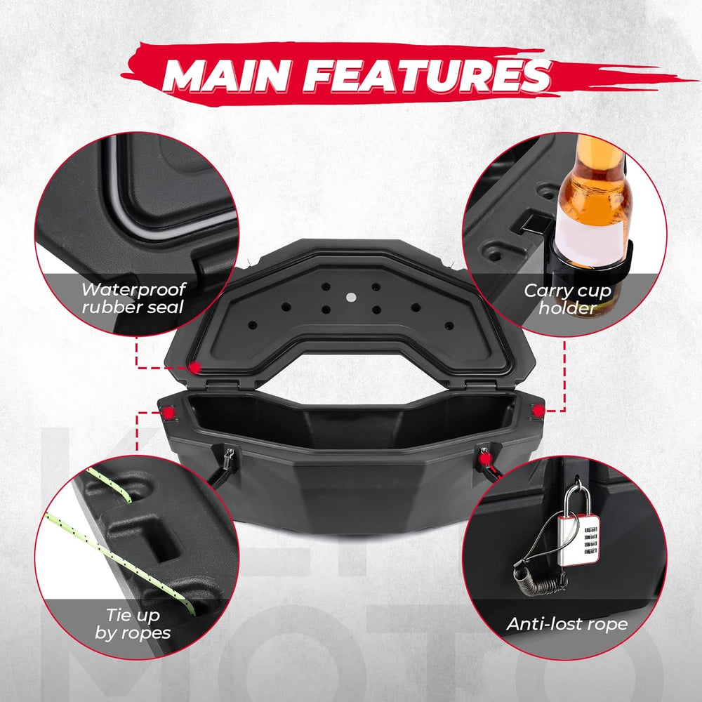 Kemimoto X3 Bed Box, X3 Trunk Storage Box, X3 Max Rear Rack Cargo Box Compati...