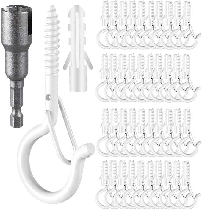 96 PCS Q-Hanger Hooks, Screw Hooks