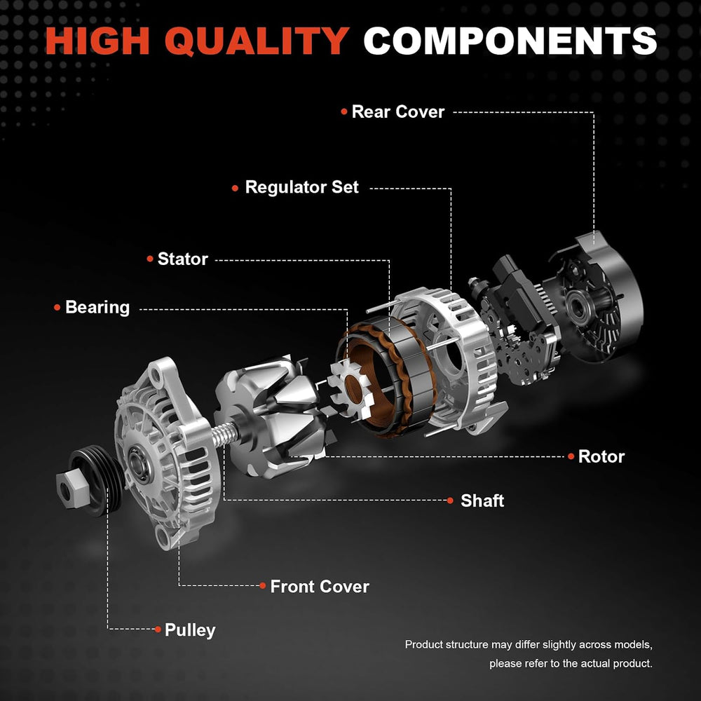 105AMP New Alternator Fit for Chevy for Buick High Output for 7127-SE105C