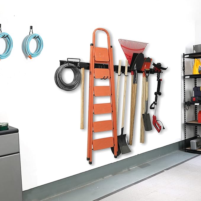 Wallmaster 15 PCS Tool Storage Rack, Garage Storage Wall Mount Organizer Garden
