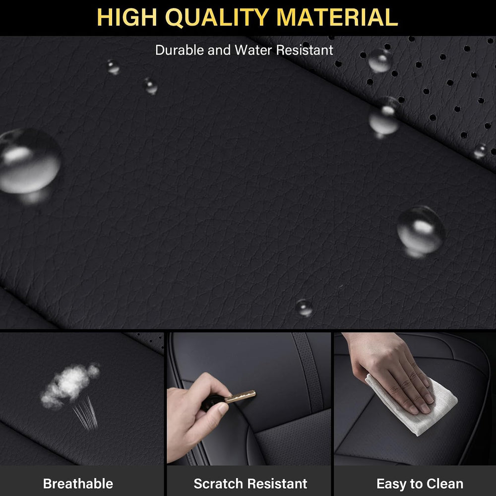 Coverado Chevy Silverado Seat Covers, Faux Leather Seat Covers Fit for Chevy ...