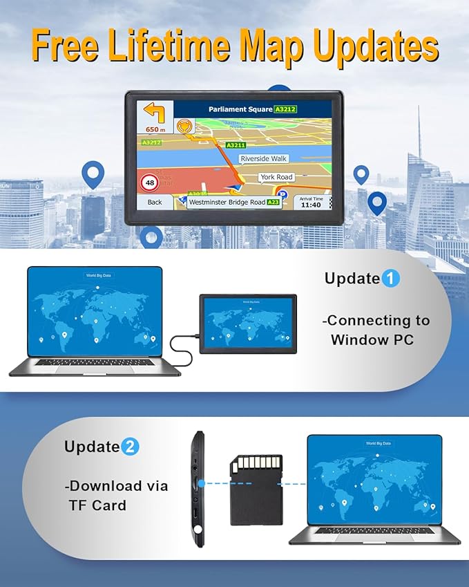 N700 GPS Navigator for Car Truck RV 2025, Truck GPS Commercial Drivers