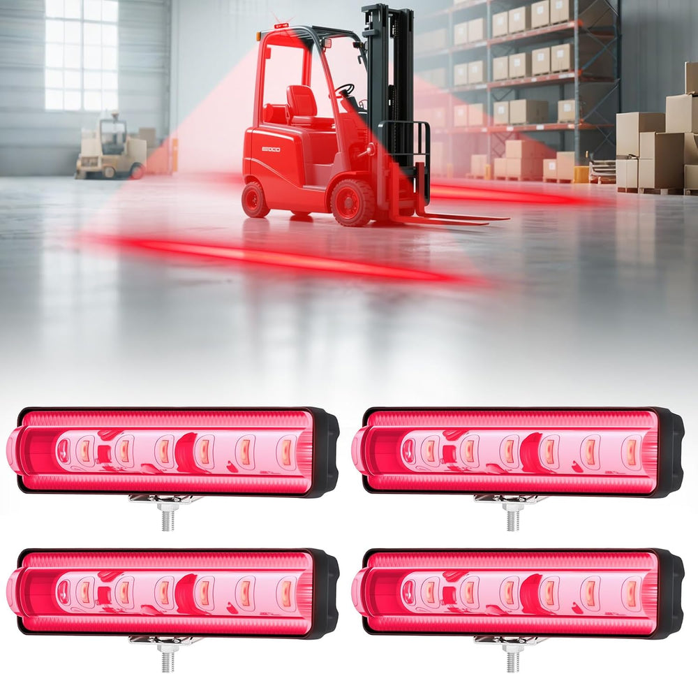LED Forklift Safety Light Red for AGV Automated Guided Vehicle, Forklift Truc...