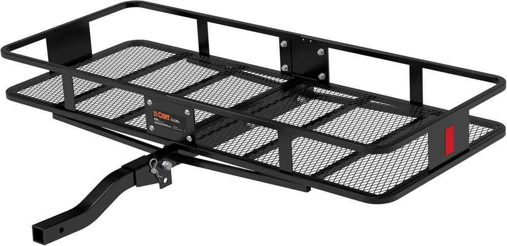 CURT 18153 Cargo Basket Hitch Trailer Hitch Cargo Carrier, 500 lbs. Capacity,...