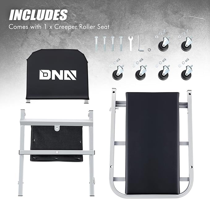 DNA MOTORING TOOLS-00187 40 Inches 2 IN 1 Rolling Folding Car Creeper/Seat (...