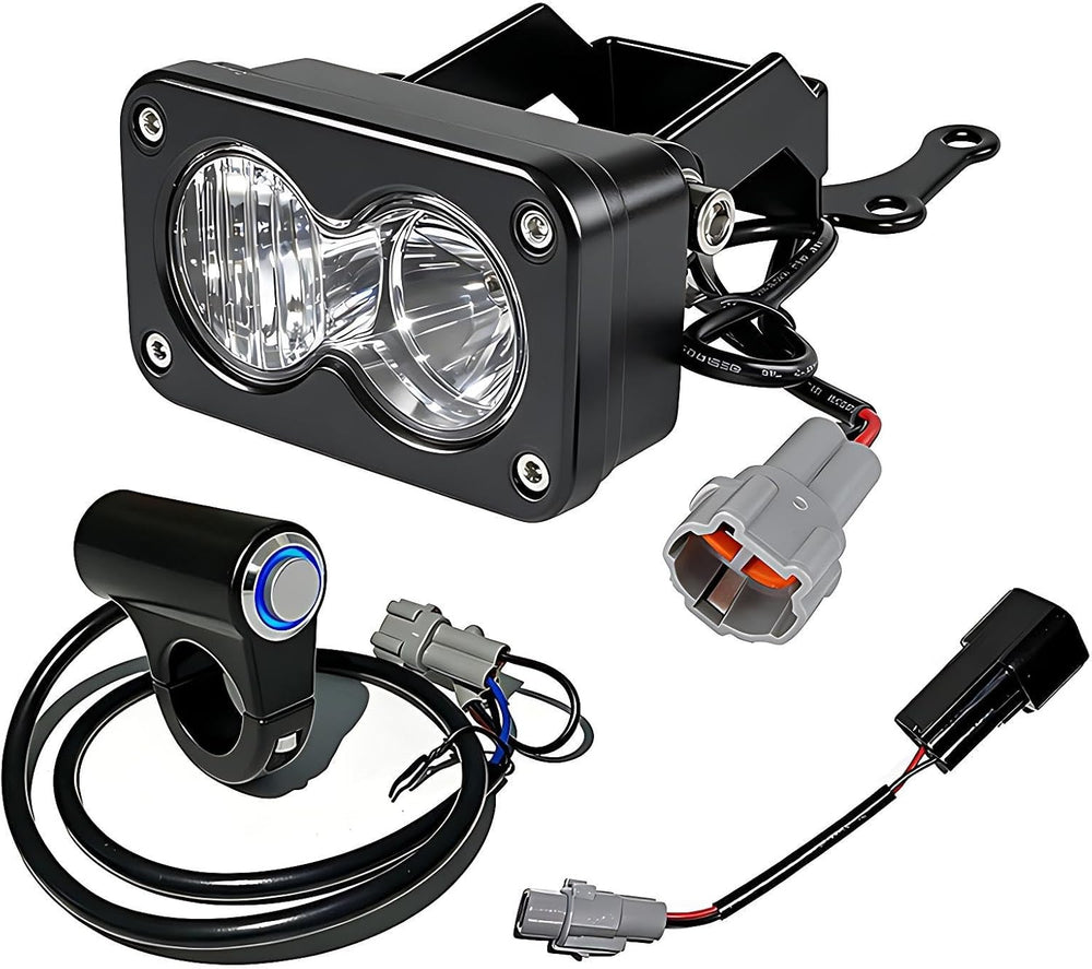 Headlight Kit 6000-6500K Crystal White LED Light Bar with Switch for Sur-Ron ...