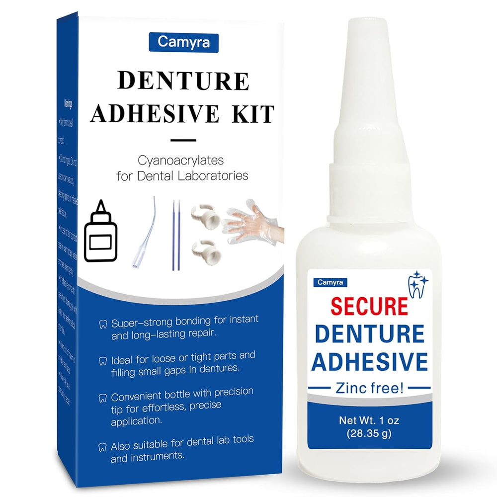 Dental Lab Instant Bonding Dental Glue (1 oz), Repair Cracks, Secure Loose &a...