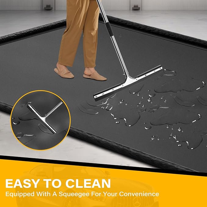 Garage Floor Mat 7'9" x 18' Upgraded Satin Finish Texture Non-Sl...