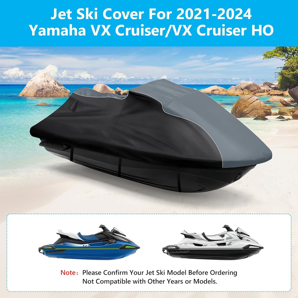 Waterproof Jet Ski Cover for Yamaha VX Cruiser/VX Cruiser HO 2021-2024, 600D ...