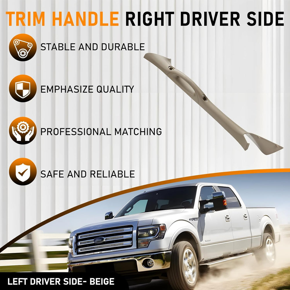 A Pillar Interior Trim Handle Left Driver Side Compatible with Ford F150 F-15...