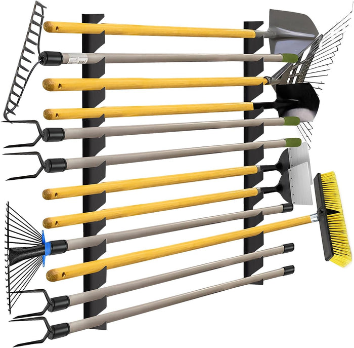 CZWL&HG Garage Tool Organizer Wall Mount – Heavy-Duty Solid Steel Rack