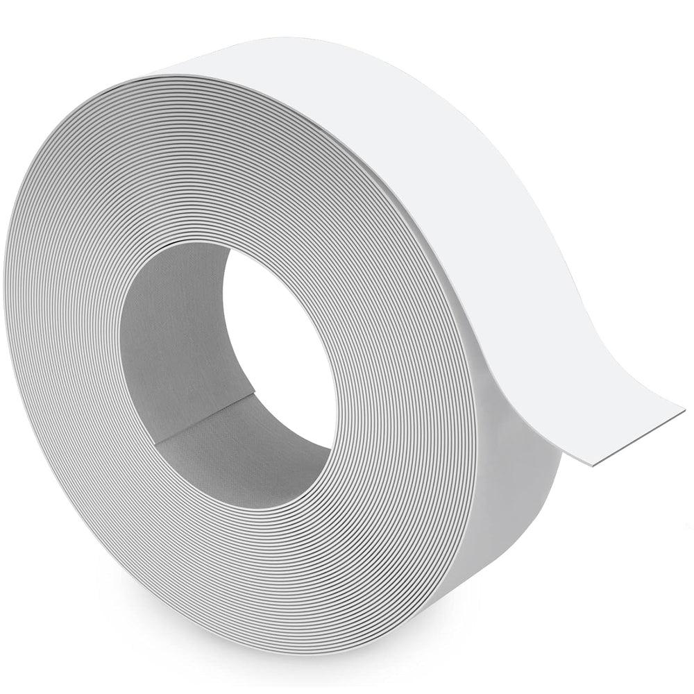 White Melamine Edge Banding, 2 inch x 50ft roll of Veneer Edge Banding Pre-gl...