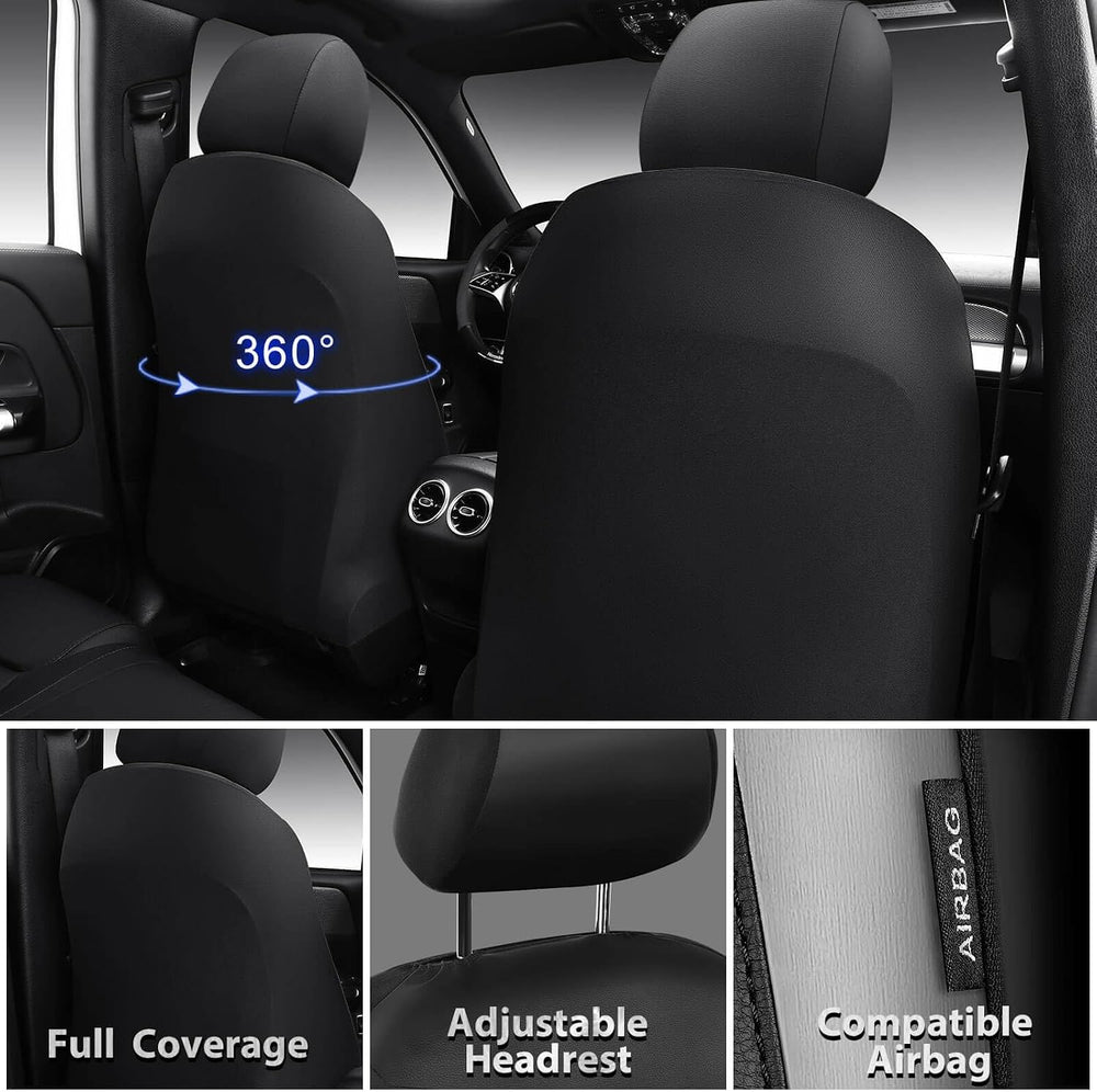 CAR PASS Memory Foam Car Seat Covers,Air Cool Mesh Thick Seat Covers Front Se...