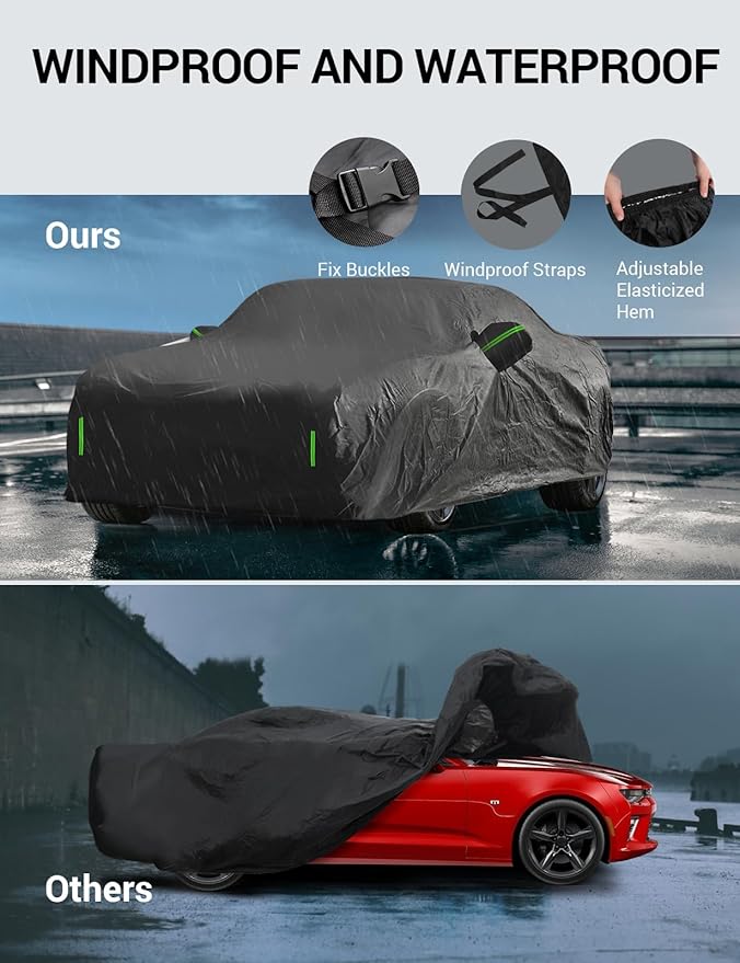 Proadsy 2025 Upgrade Car Cover for 2009-2024 2025 Kia Forte, Waterproof All