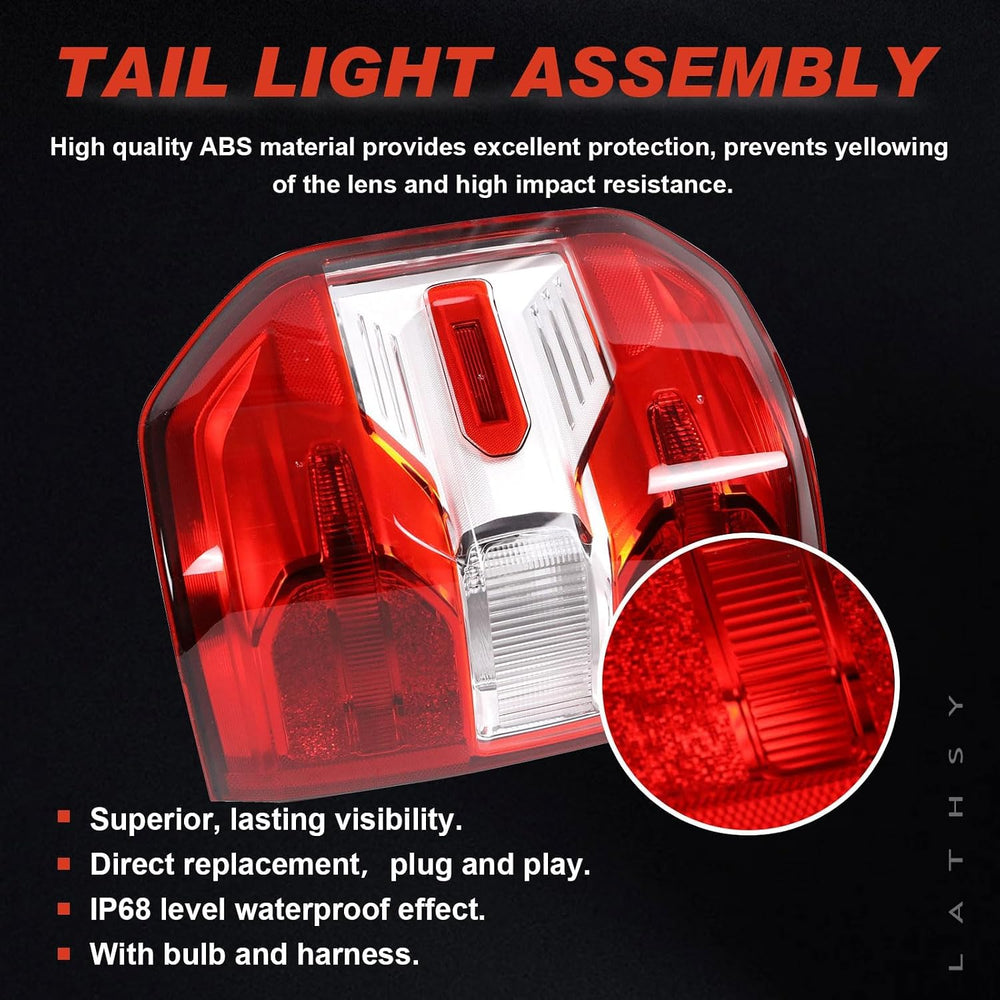 Tail Light Assembly Compatible With 2022-2024 Ford Maverick XL XLT Right Pass...