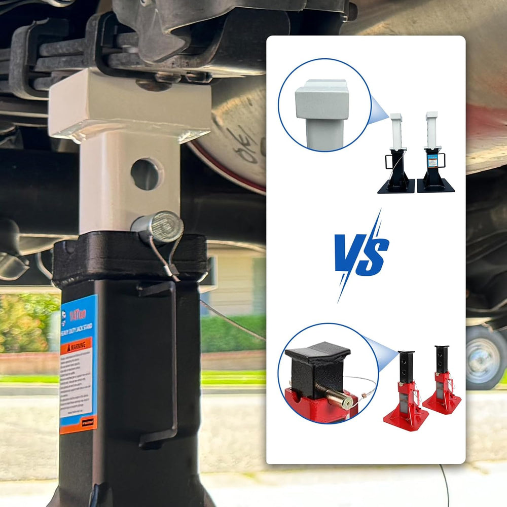 HKTE 14 Ton Jack Stands 28000 lbs Heavy Duty Car Jack Stands Adjustable 12
