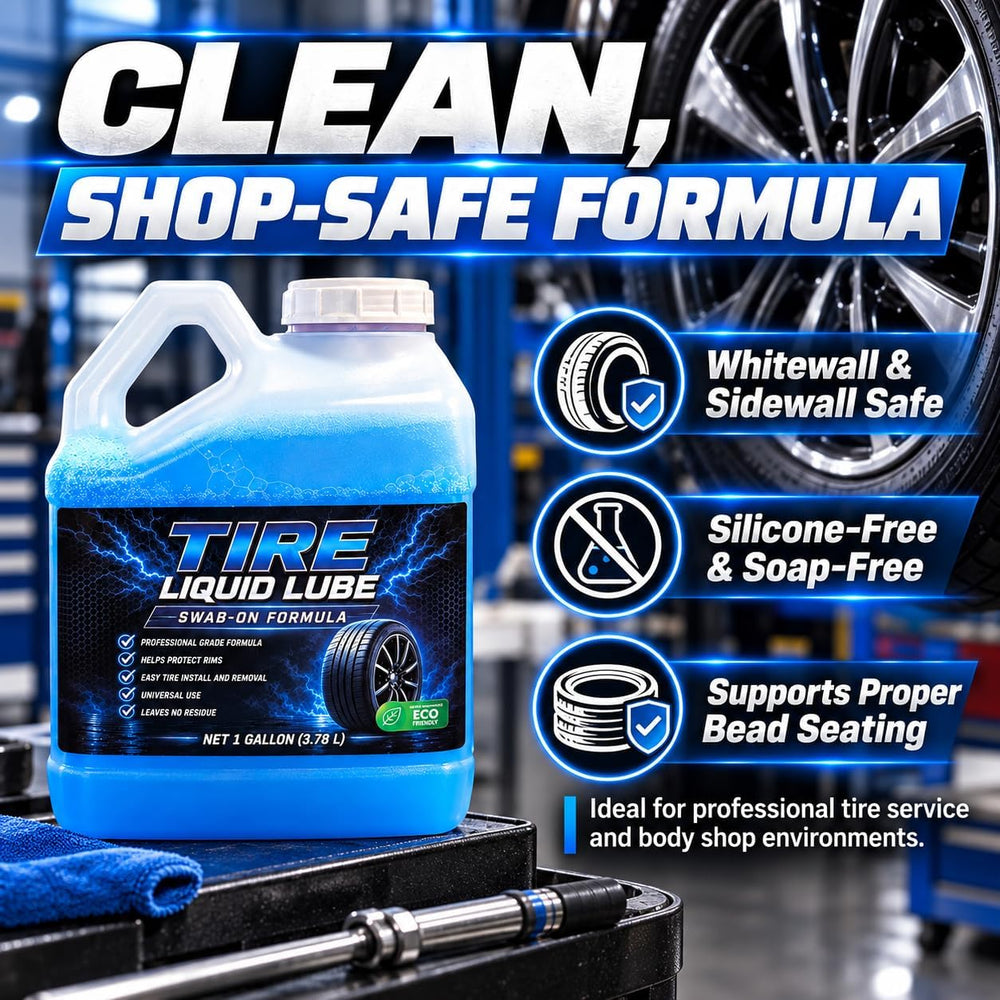 Bright Knight Tire Lube, Tire Mounting Lube, Bead Sealer, Made in USA, 1 Gallon