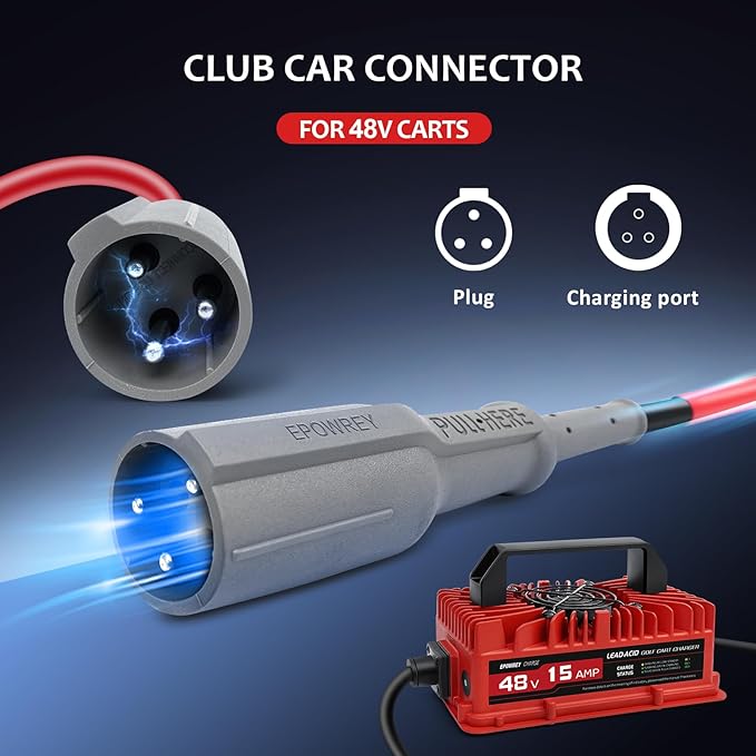 15 AMP 48 Volt Golf Carts Battery Charger