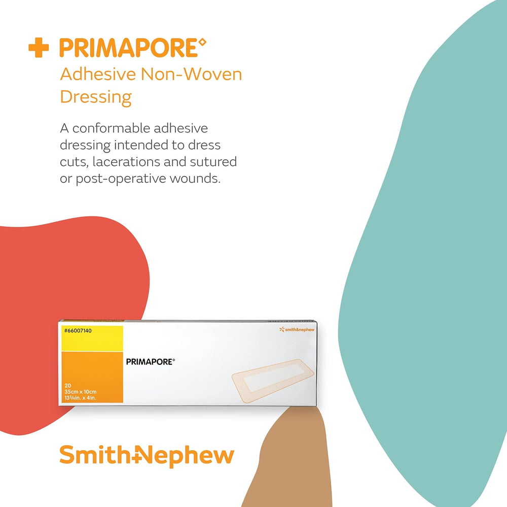 Smith+Nephew PRIMAPORE Adhesive 35X10CM CTN 20