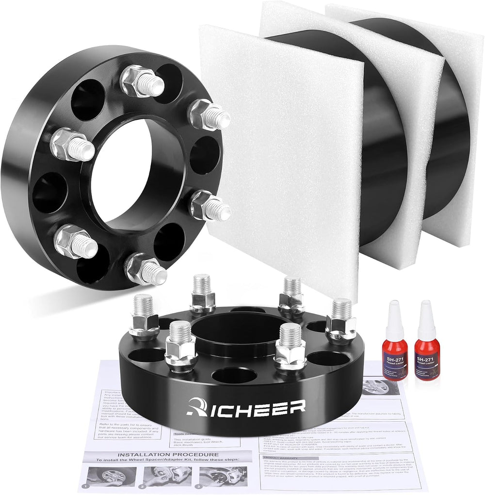 Richeer 6x5.5 Wheel Spacer for Silverado Sierra 1500, 1.25 Inch Hub Centric 6...