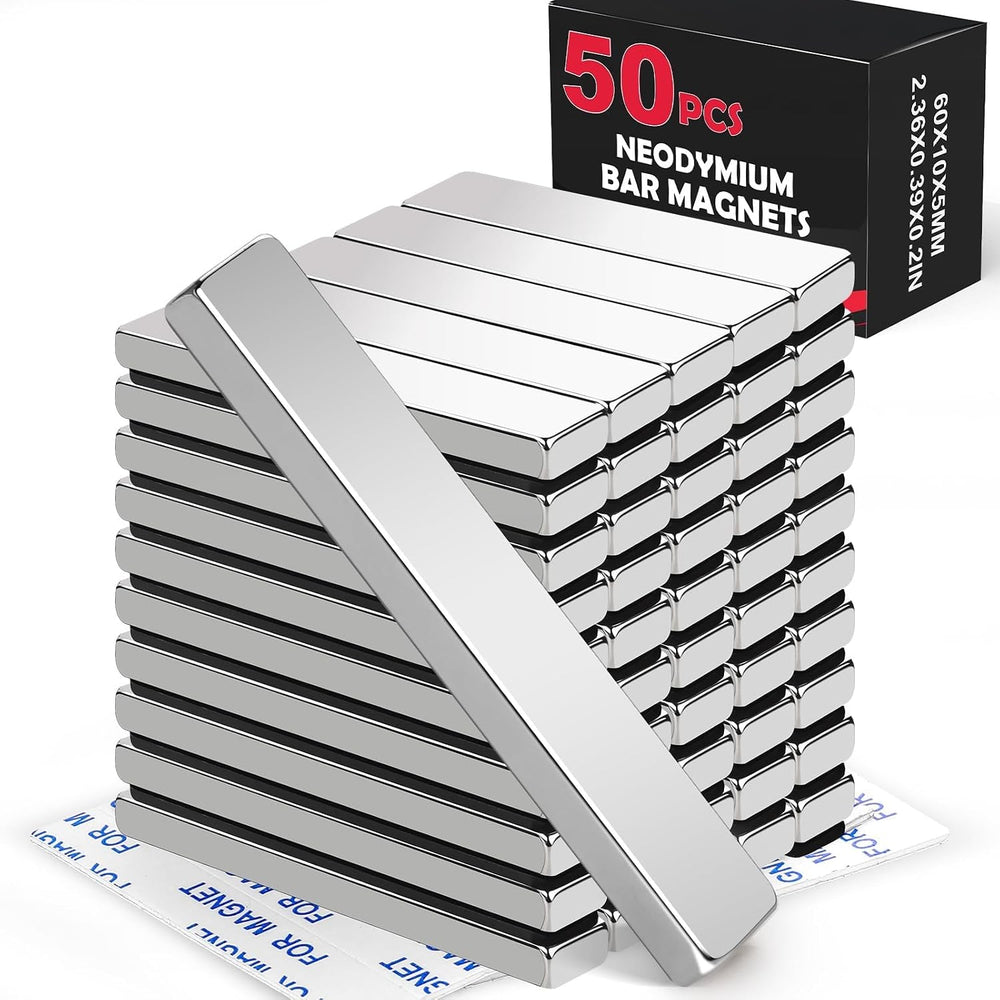 LOVIMAG Magnets Neodymium Magnet 50 Pack Strong Rare Earth Bar Adhesive