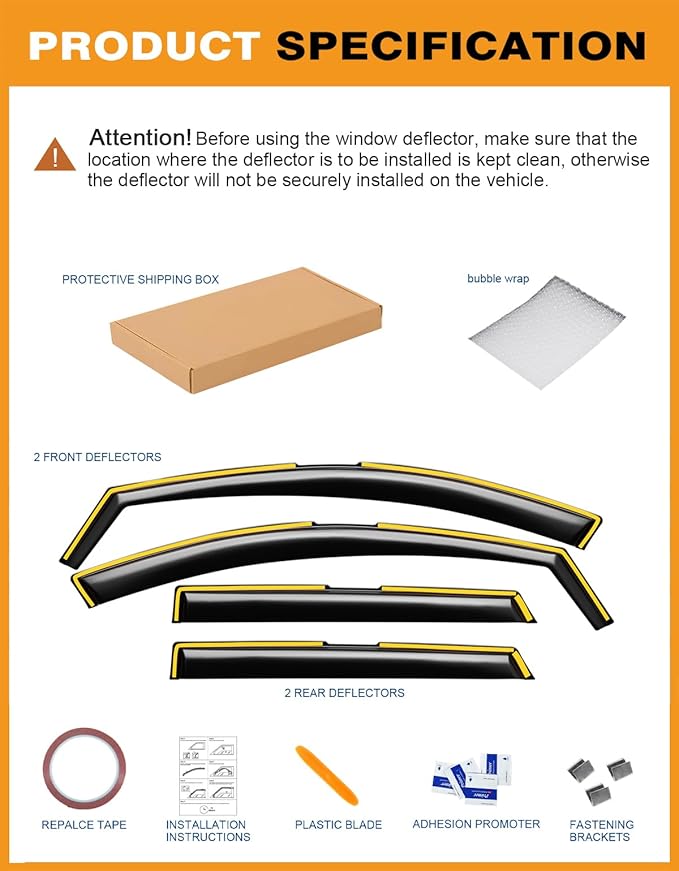 in-Channel Window Rain Guards Fit