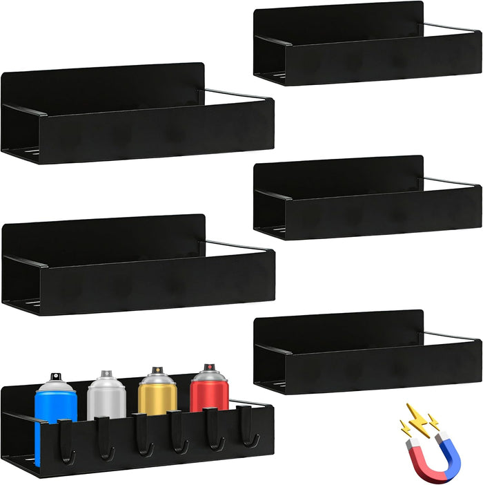 6Pcs Magnetic Aerosol Spray Can Holder, Steel Magnet Spray Toolbox Bottle