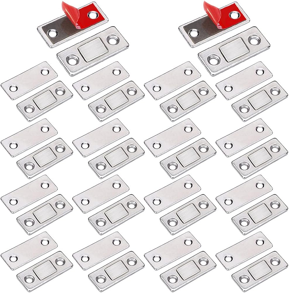 Cabinet Sliding Door Magnets Jiayi 18 Pack Ultra Thin Magnetic Door Catch Sta...