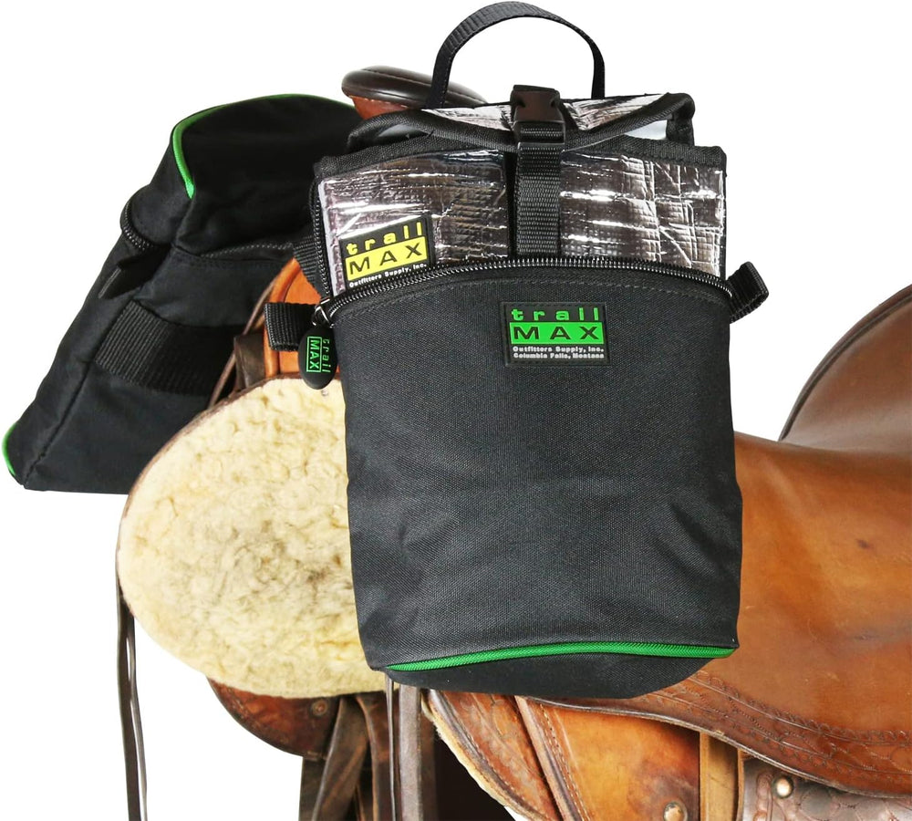 TrailMax Horse Horn Bags for Trail Riding – Medium & Large Western Saddle...